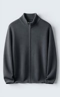 Arden Cashmere Zip Mock Neck Sweater
