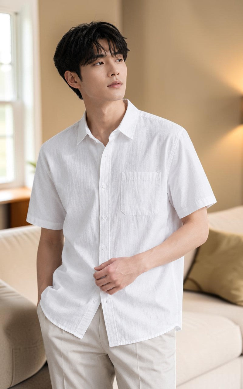 Breathable Short Sleeve Casual Essential