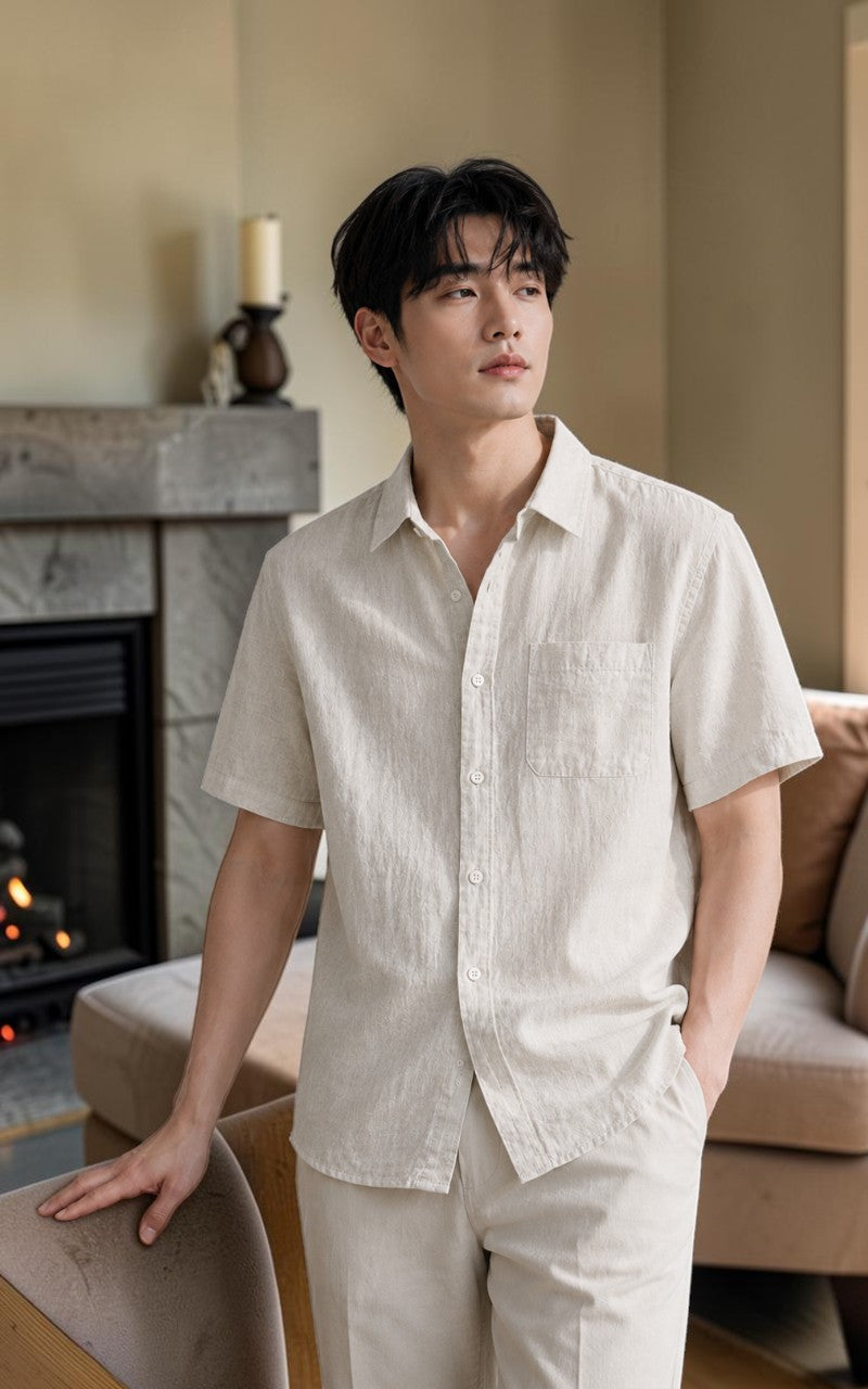 Breathable Short Sleeve Casual Essential