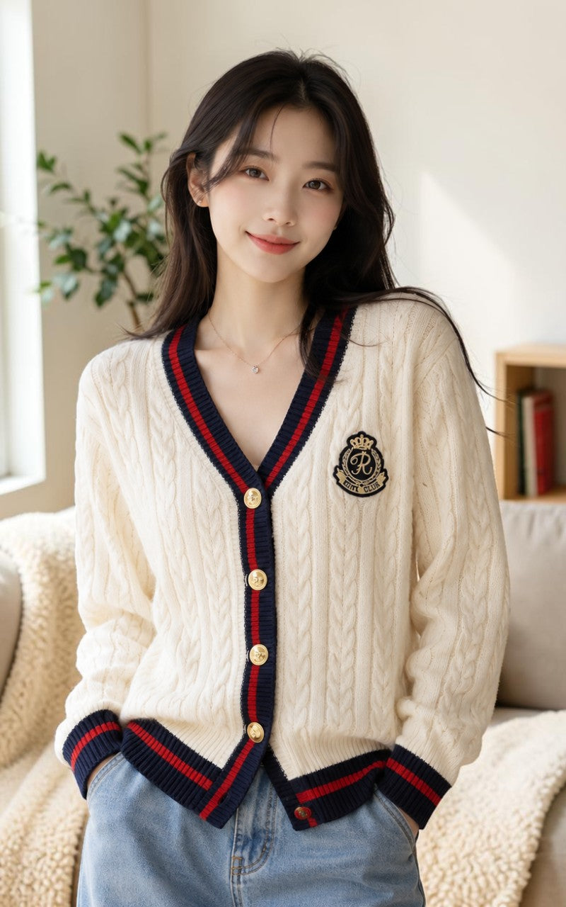 Luxe Cashmere Blend V-Neck Sweater