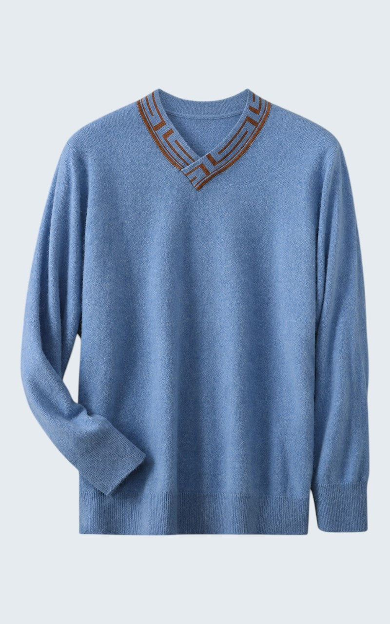 Premium Cashmere V-Neck Sweater