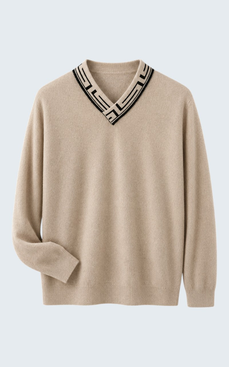 Premium Cashmere V-Neck Sweater