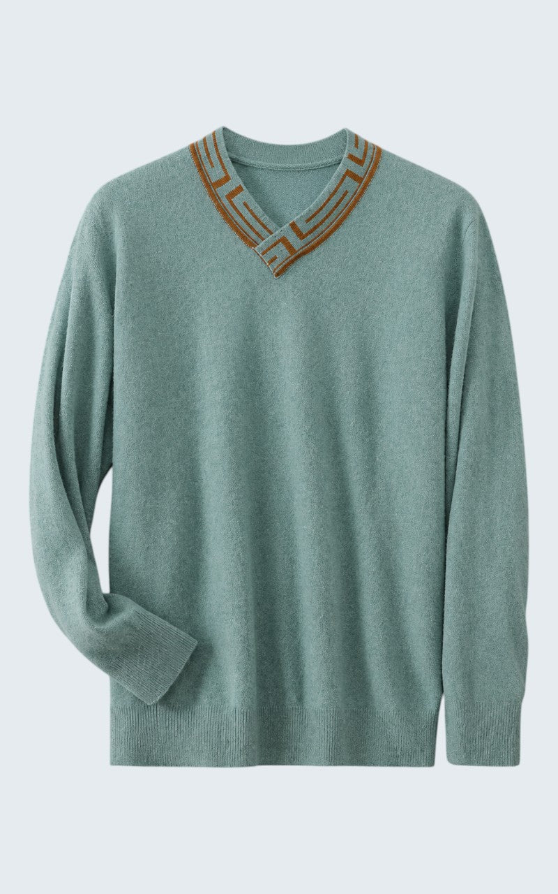 Premium Cashmere V-Neck Sweater
