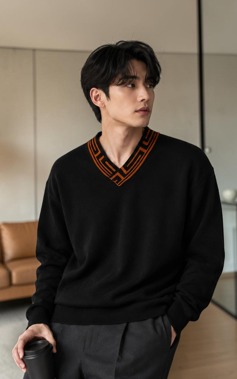 Premium Cashmere V-Neck Sweater