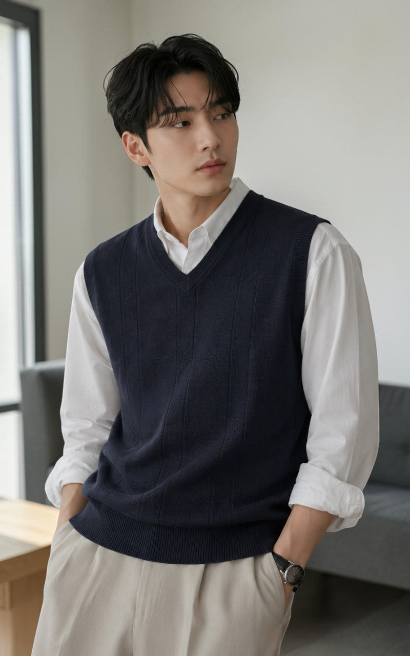 Essential Twist Knit Sweater Vest