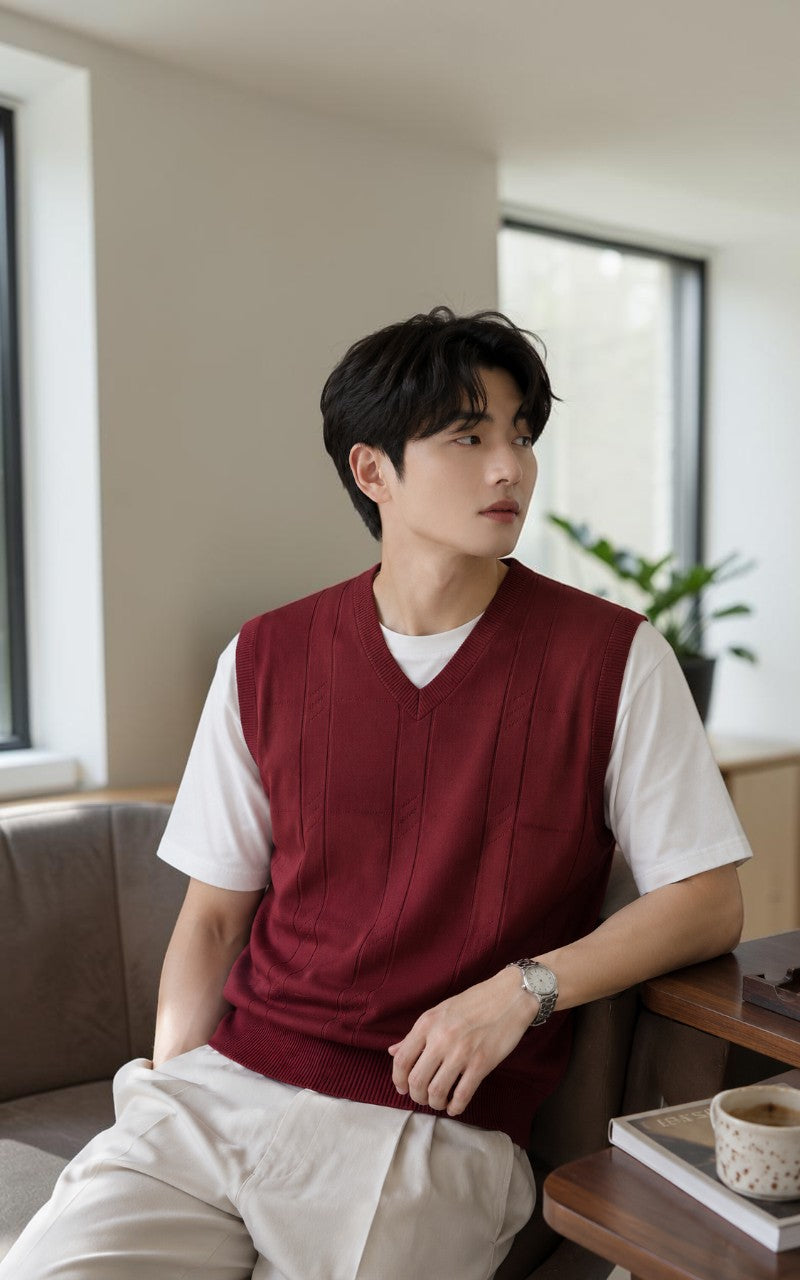 Essential Twist Knit Sweater Vest