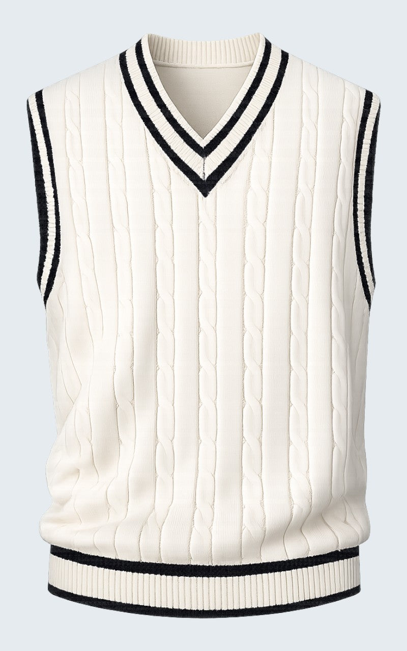 Classic V-Neck Knit Sweater Vest