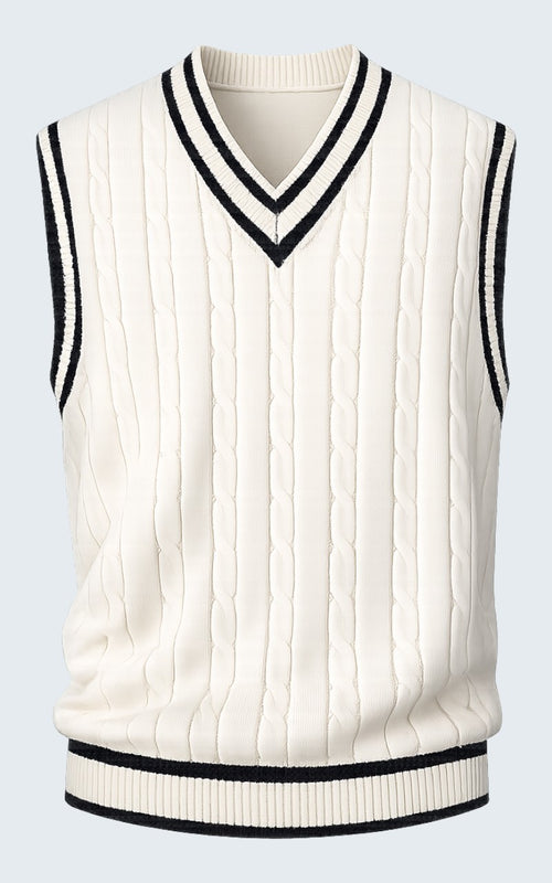 Classic V-Neck Knit Sweater Vest