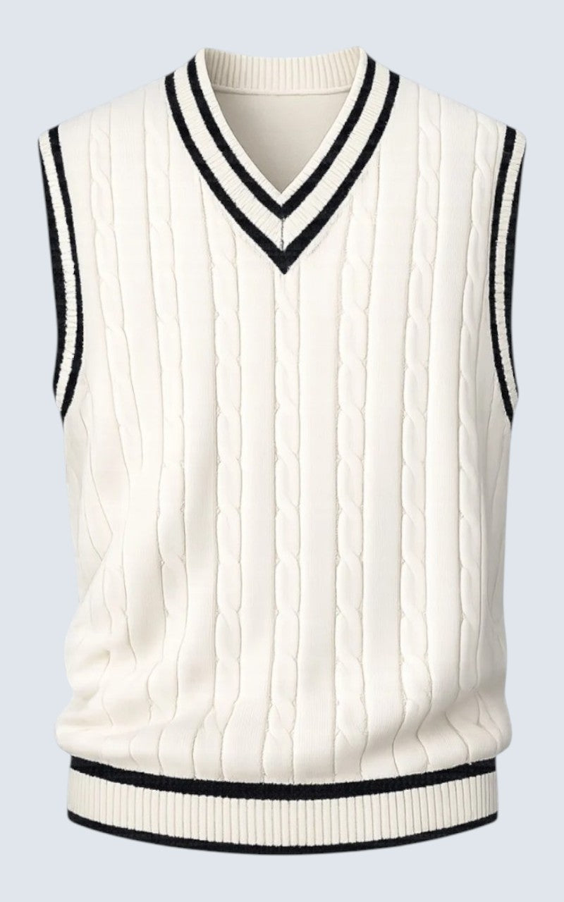 Classic V-Neck Knit Sweater Vest