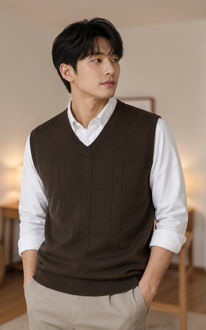 Essential Twist Knit Sweater Vest