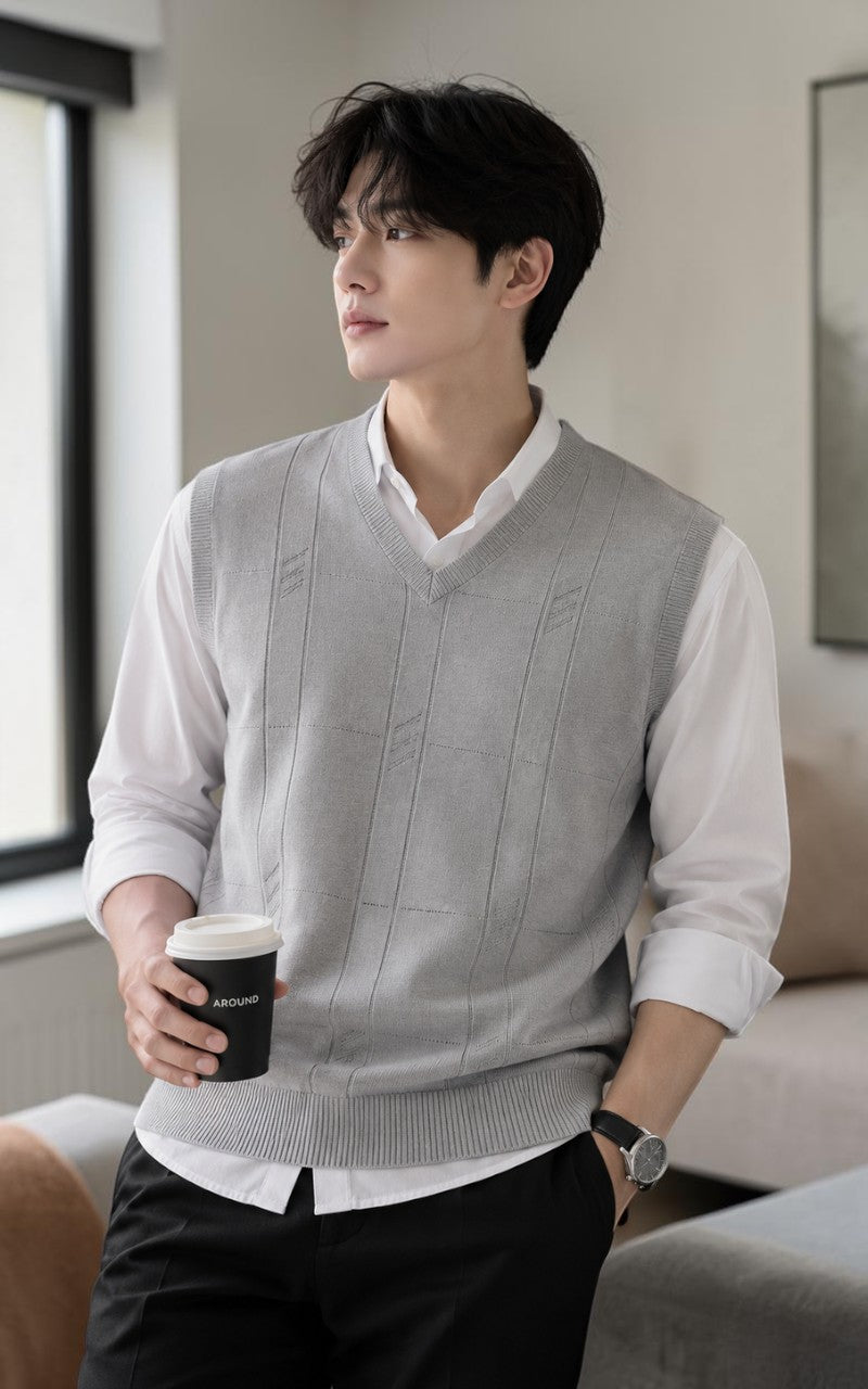 Essential Twist Knit Sweater Vest