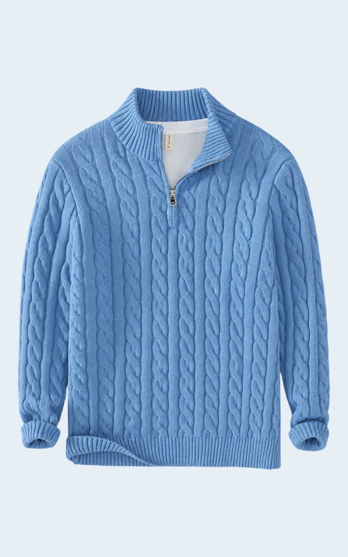 Heritage Knit Zip Pullover