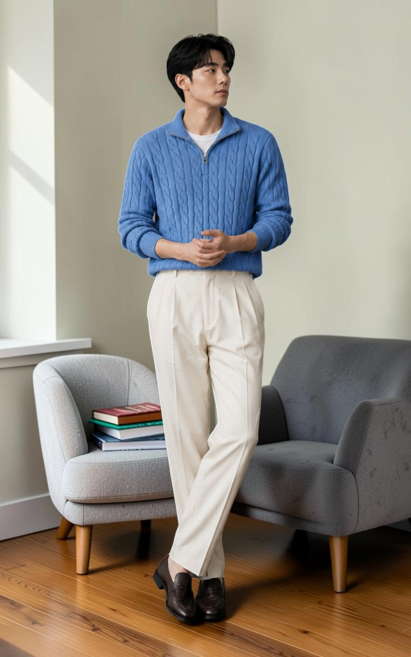 Heritage Knit Zip Pullover