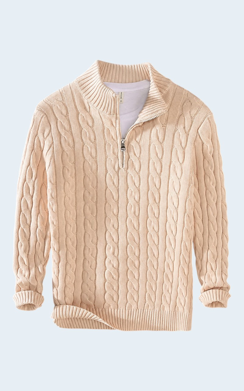 Heritage Knit Zip Pullover