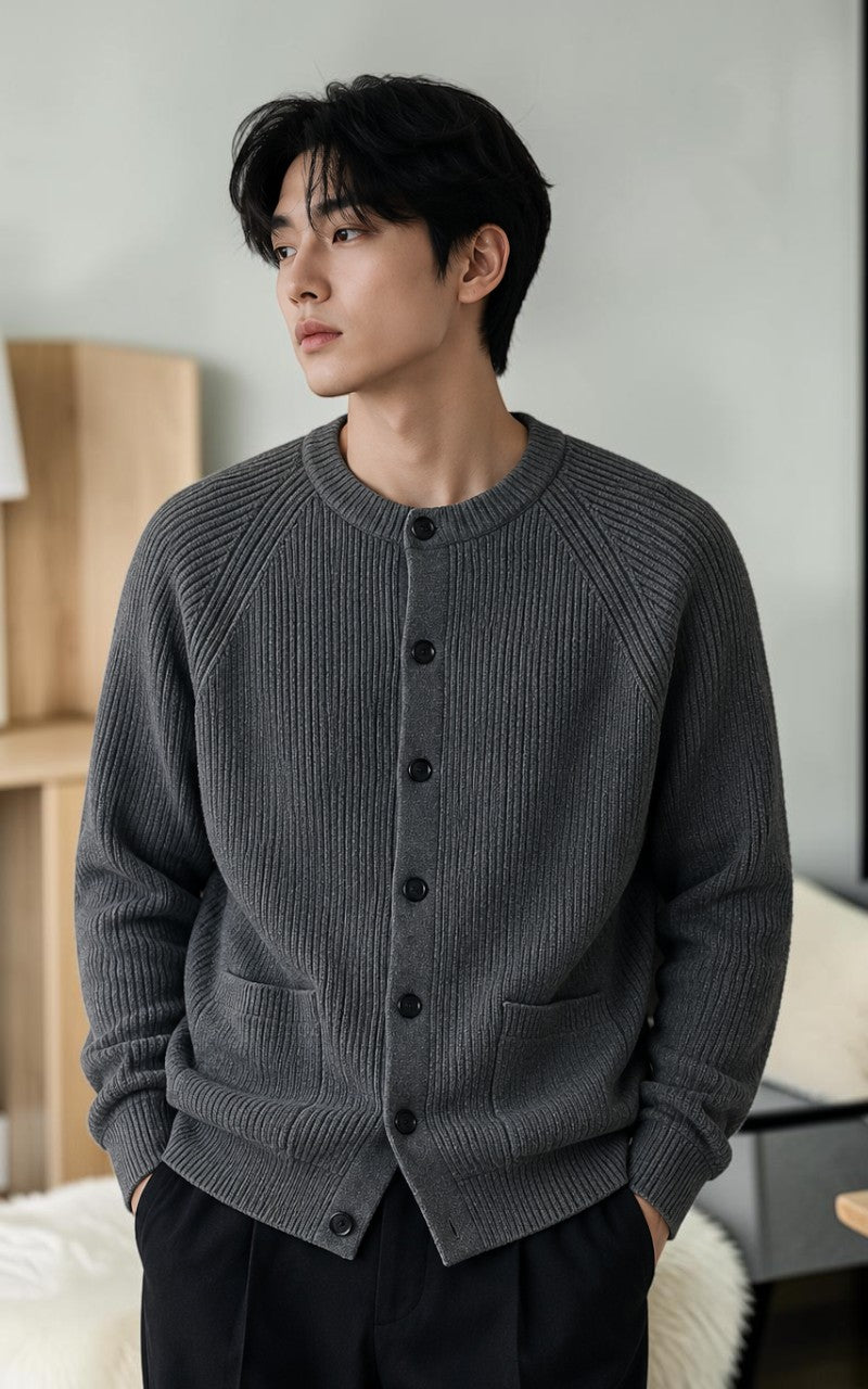 Men’s Knit Cardigan Sweater Jacket