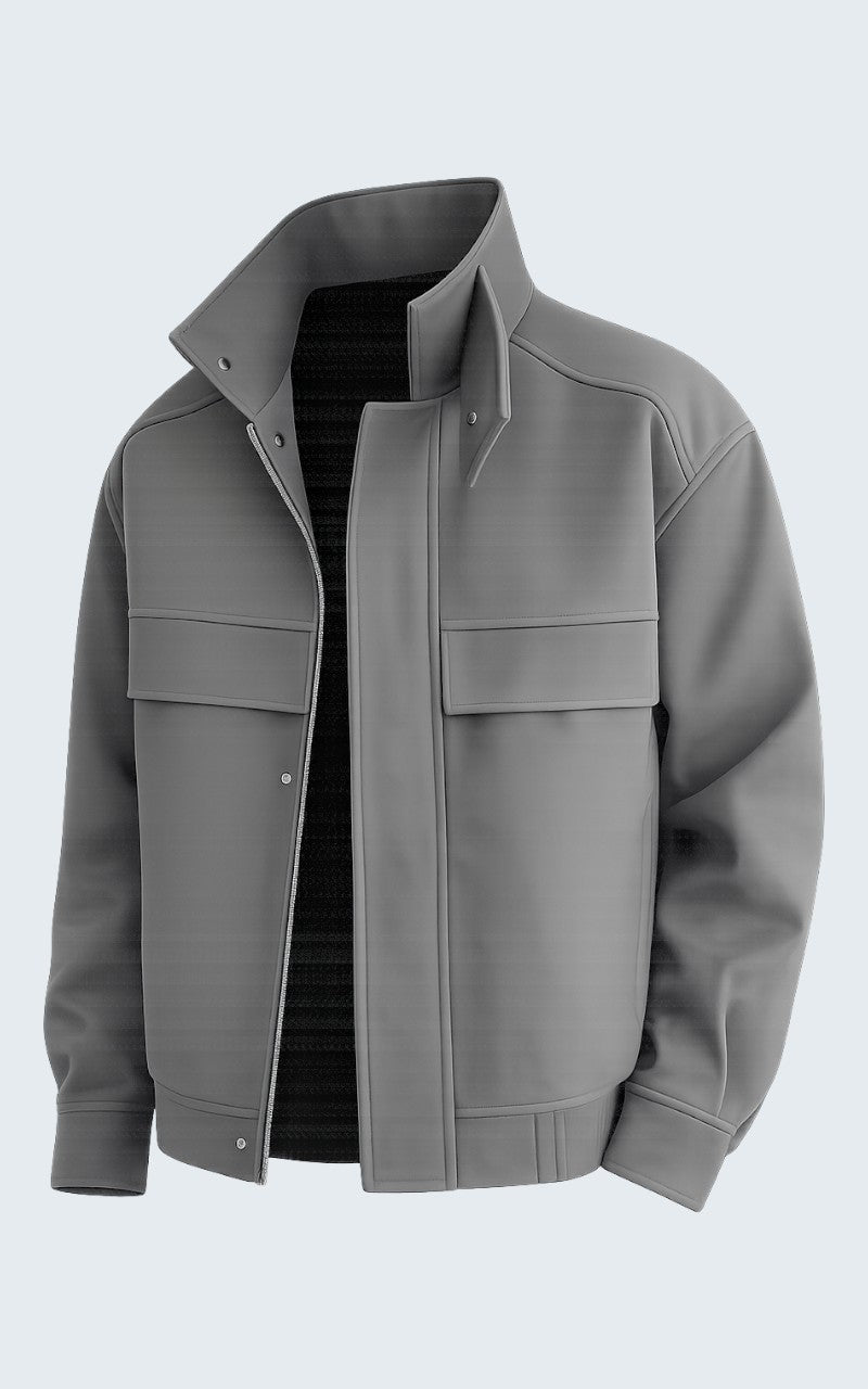 Men’s Korean Wool Zip Jacket