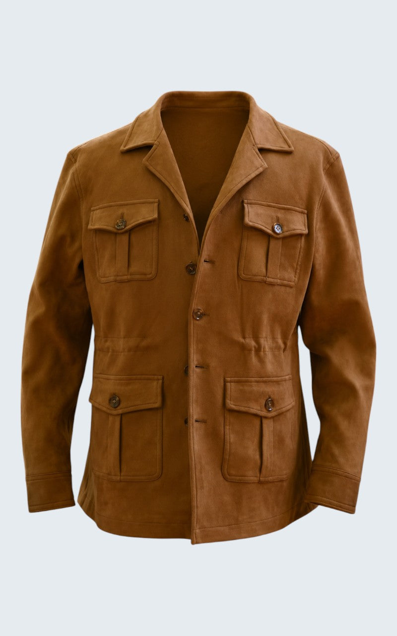 Men’s Retro Suede Workwear Jacket