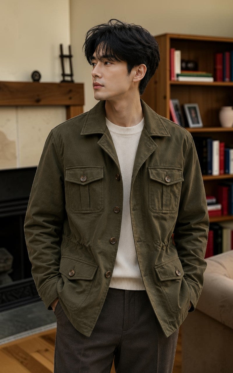 Men’s Retro Suede Workwear Jacket