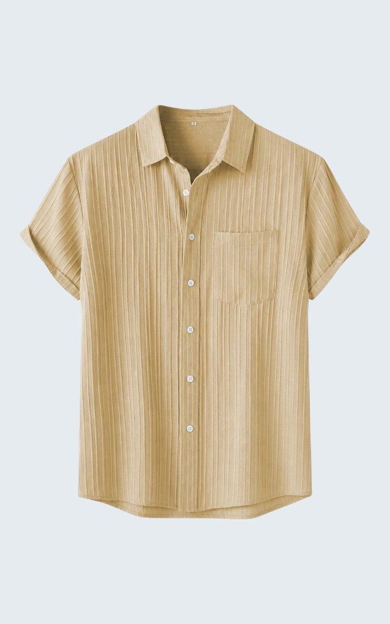 Men’s Textured Casual Summer Shirt