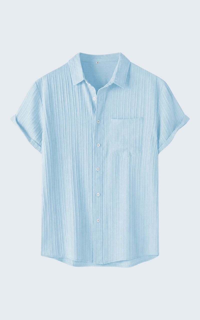 Men’s Textured Casual Summer Shirt