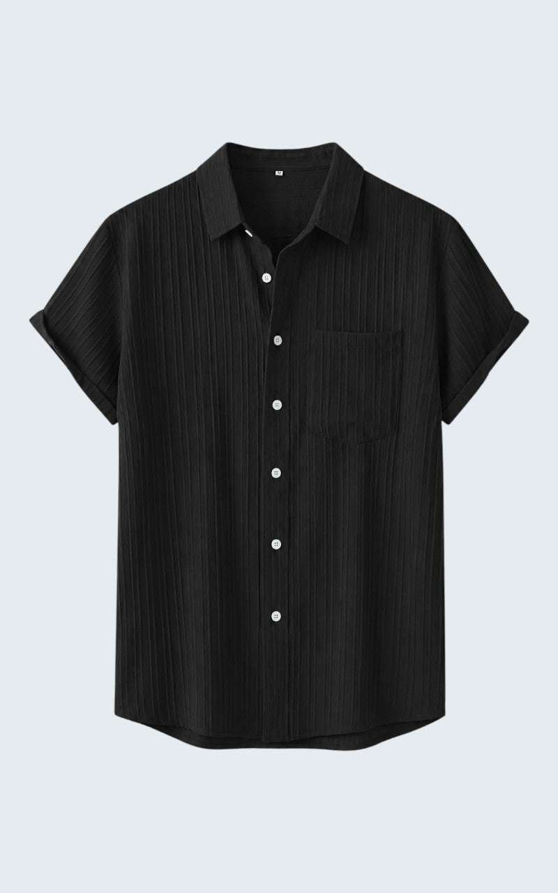 Men’s Textured Casual Summer Shirt