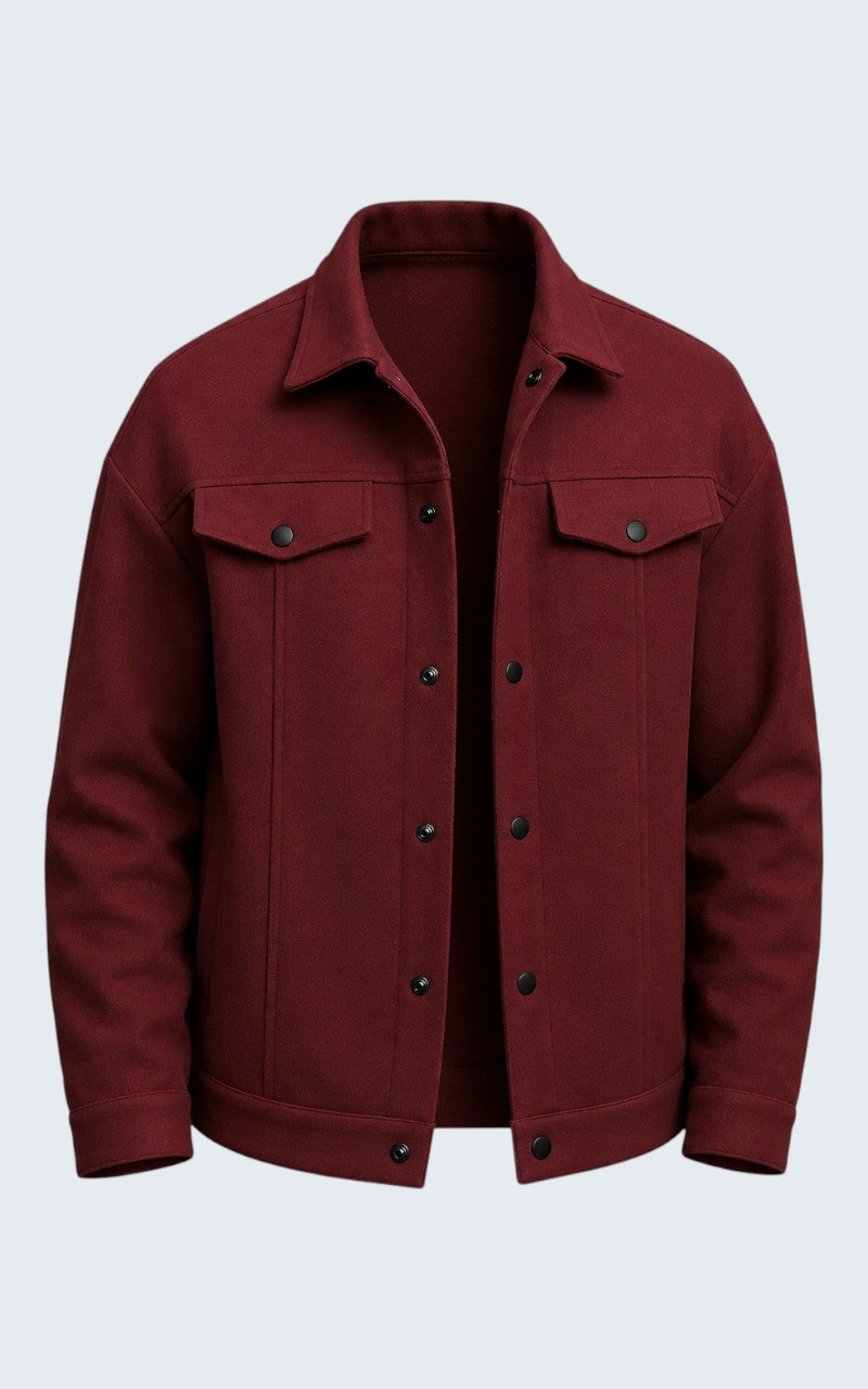 Men’s Wool Blend Casual Jacket