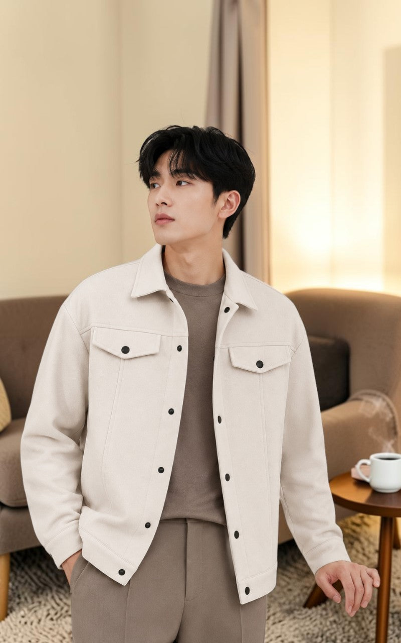 Men’s Wool Blend Casual Jacket