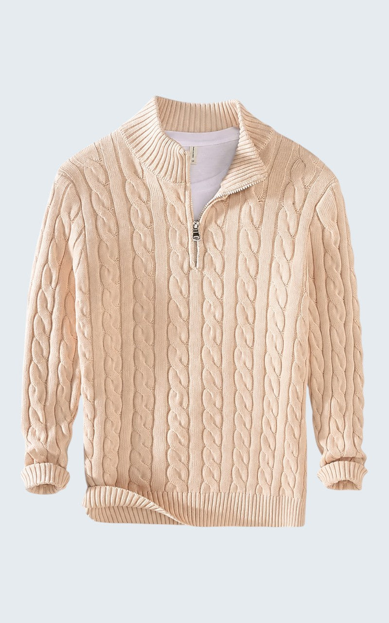 Heritage Knit Zip Pullover